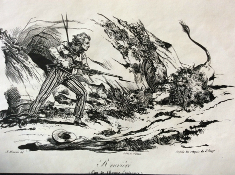 afrique_du_sud_cap_de_bonne_esperance_rouviere_combat_le_lion_colonialisme_1836