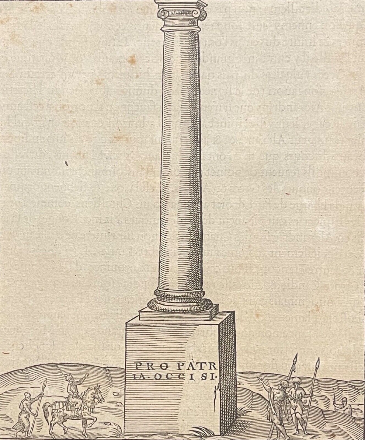 egypte_colonne_de_pompee_alexandrie_andre_thevet_1504-1592_gravure_1575