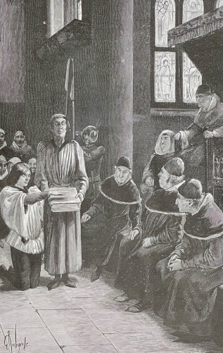 jeanne_darc_21_fevrier_1431_proces_a_rouen_guerre_de_cent_ans_gravure_1887