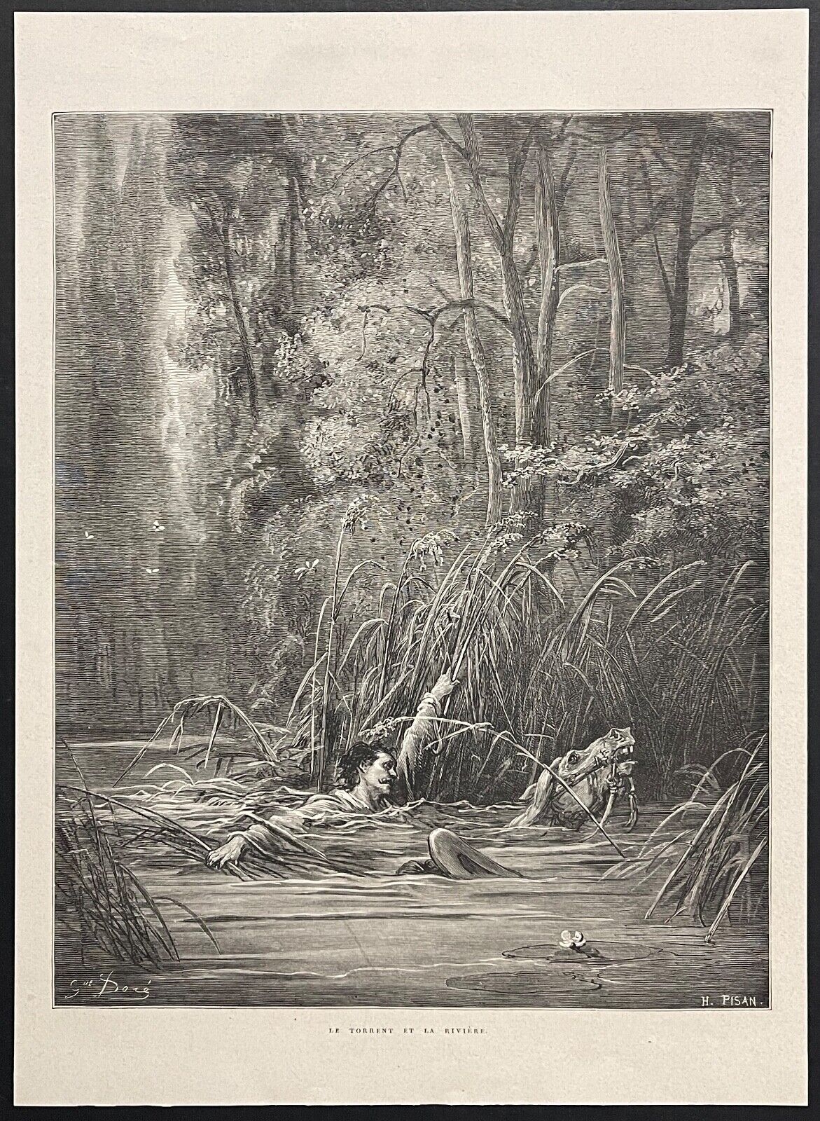 le_torrent_et_la_riviere_gustave_dore_xylographie_fable_de_la_fontaine_1868