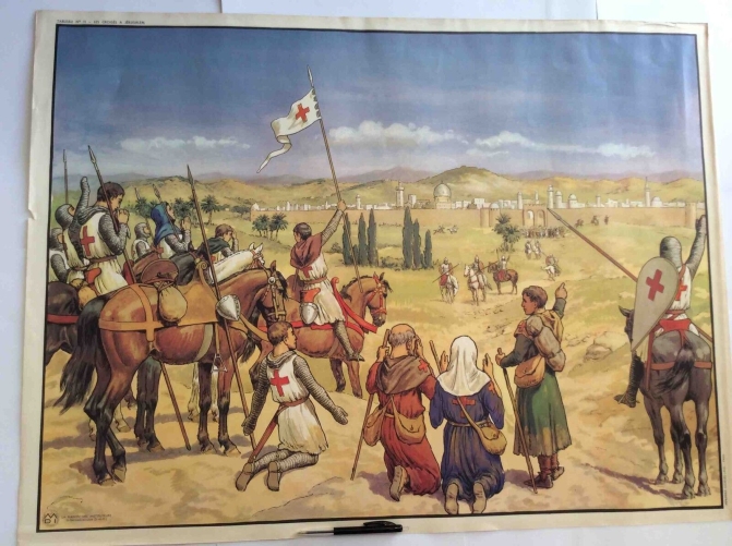 grande_lithographie_scolaire_circa_1960__dimensions___91_cm_x_67,8cm____superbe_!