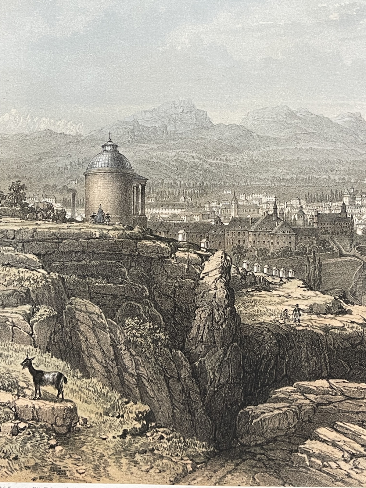 chambery_france_antique_lithograph_1864_felix_benoist_savoy_alps_alpes_savoie