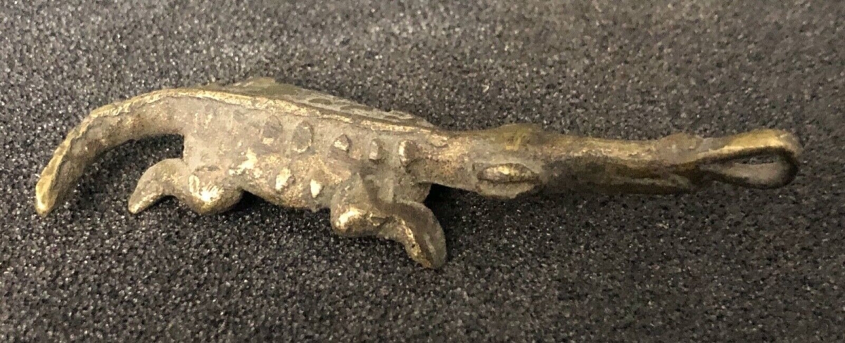 crocodile_ghana__ashanti__l_7,4_cm_,bronze_26_grammes__poids_afrique_akan_