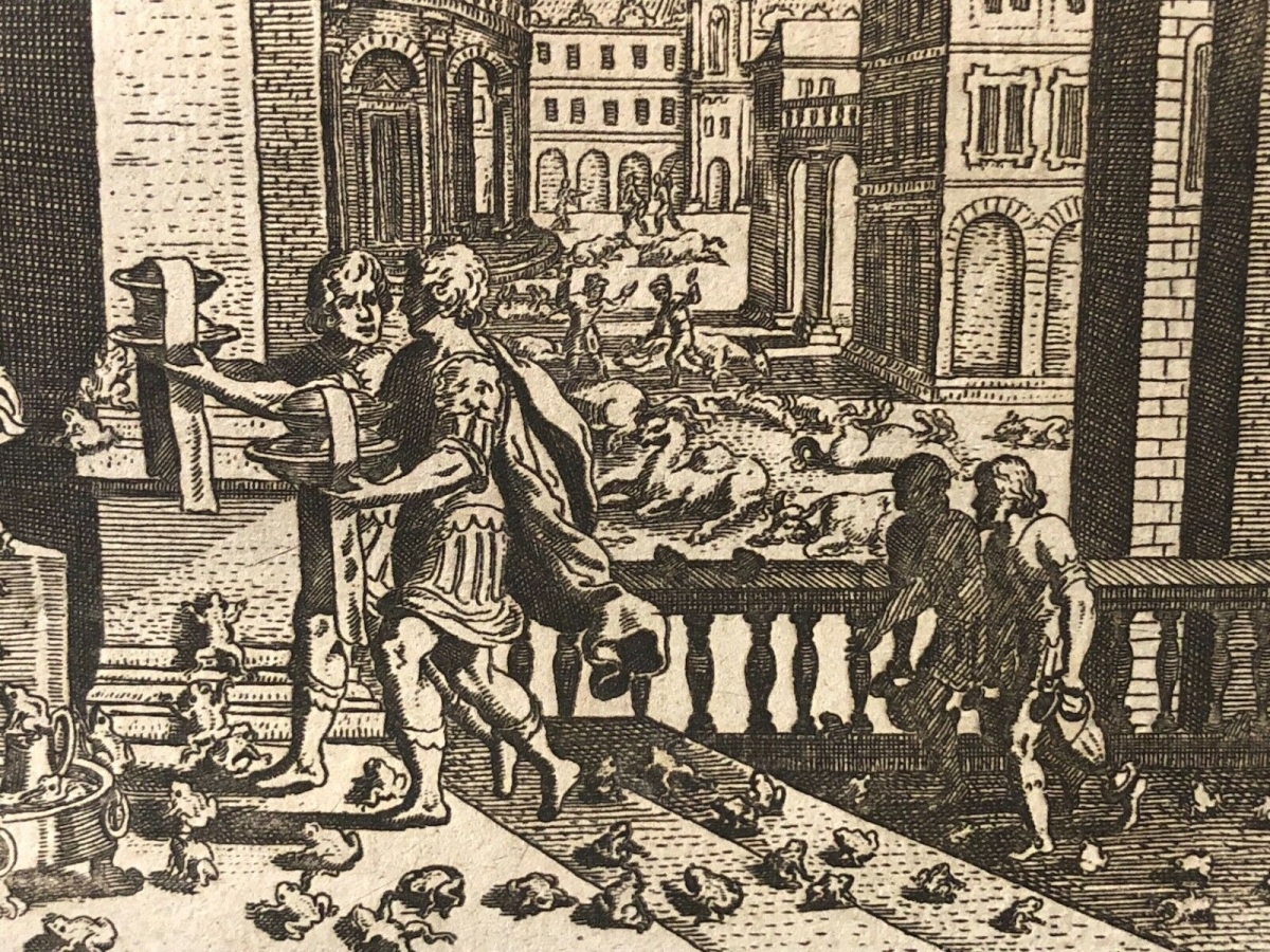 les_dix_plaies_degypte_dapres_matthaus_merian_1593-1650_xviie_grenouille