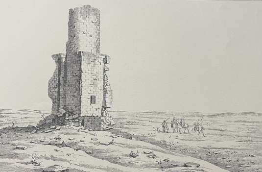 egypte_phare_de_taposiris_magna_abusir-mariout_vers_1825_retirage_1979