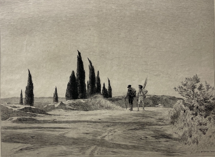 deux_vanniers_dans_la_campagne_de_provence_pointe_seche_de_burnand_1884_france