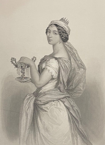 reine_de_saba_maitresse_roi_salomon_gravure_dapres_gustave_staal_1814-1882
