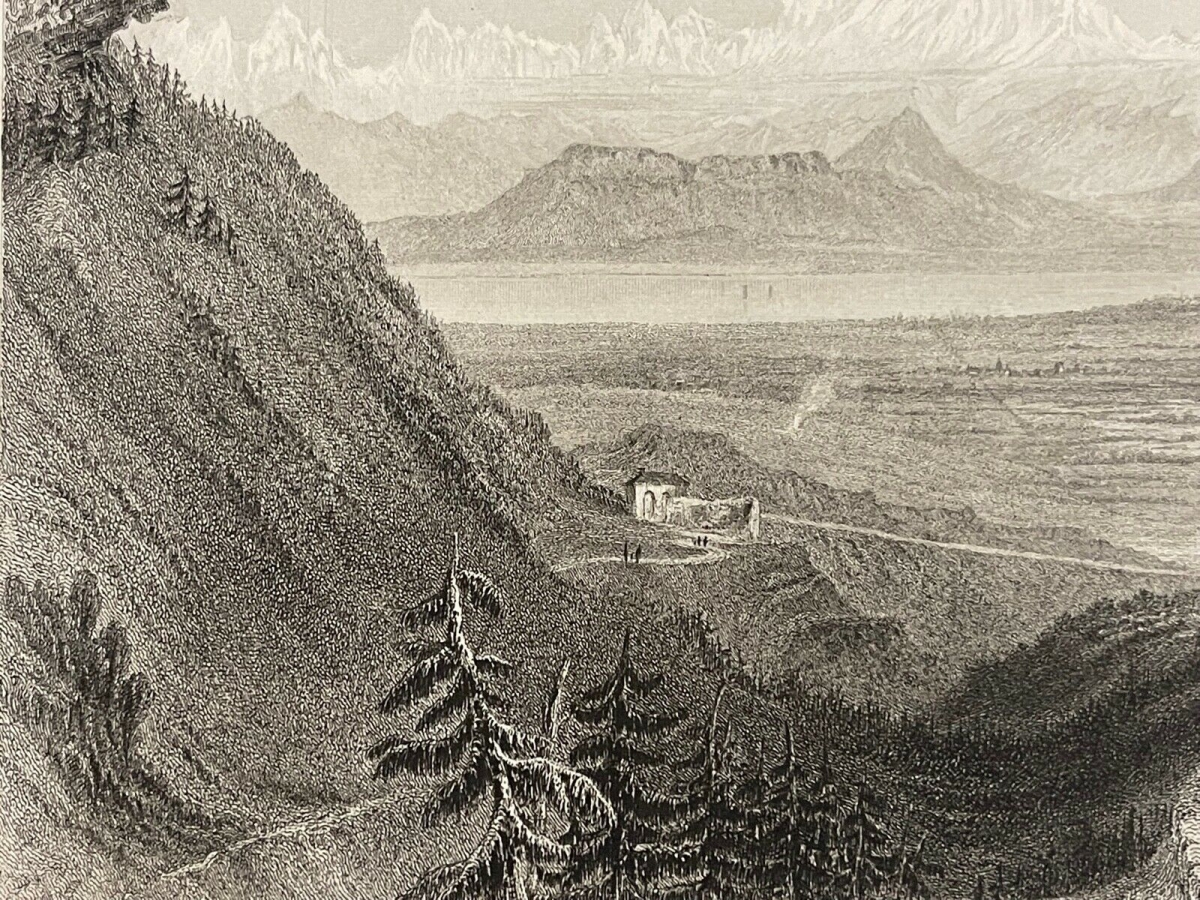 mont_blanc_coté_jura_haute_savoie_lithographie_vers_1835_france_suisse