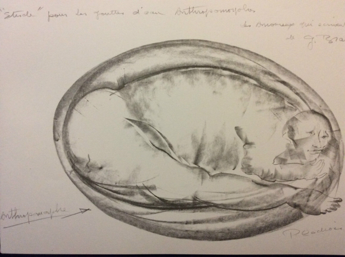 georges_brassens_lithographie_les_gouttes_deau_anthropomorphes_pierre_cadiou