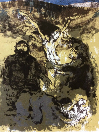 walter_spitzer_lithograhie_originale_lespoir_andre_malraux_guerre_despagne
