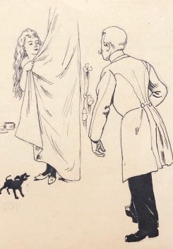 femme_a_la_toilette_et_galant_vers_1870_encre_anonyme_chien_noir
