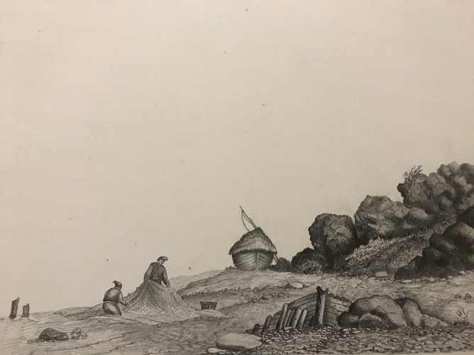 pecheurs_normandie_dessin_circa_1870_anonyme_?_normand_pecheur