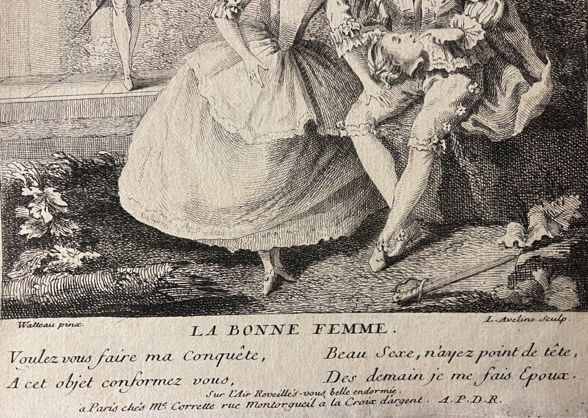 antoine_watteau_1684-1721_graveur_aveline_la_bonne_femme_oeuvre_rare_misogyne