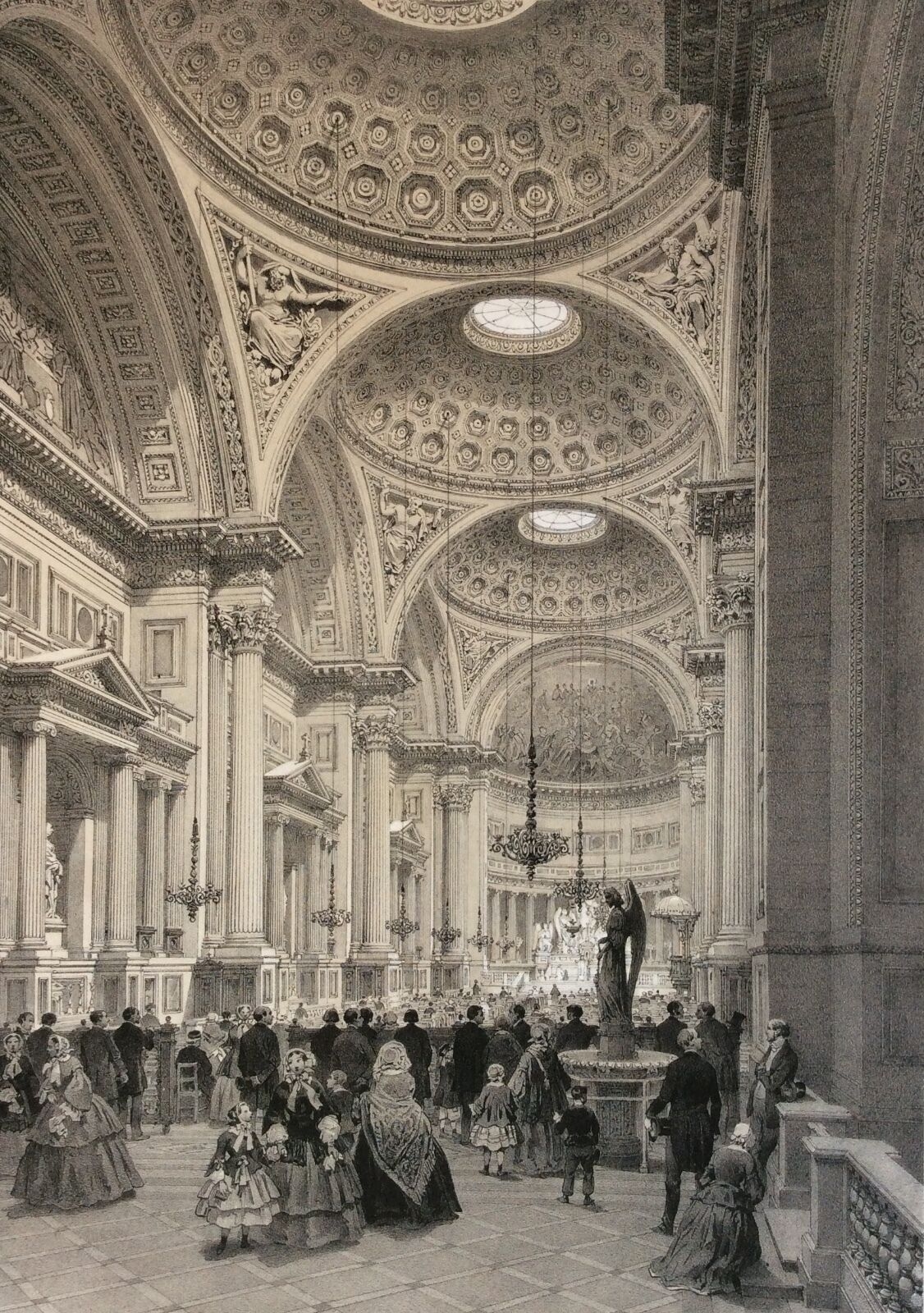 grande_estampe_de_paris_la_madeleine_interieur_en_1866_france