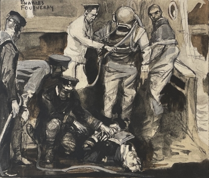 scaphandrier_recuperant_des_documents_secrets_guerre_14-18_aquatinte_vers_1920