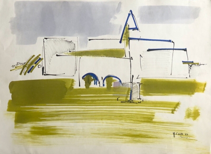 art_contemporain__signee_yves_conte_1973,_technique_mixte,_64,7_cm_par_47,5_cm_