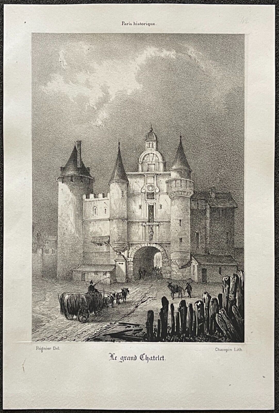 paris_le_grand_chatelet_rue_saint_denis_gravure_1839_france