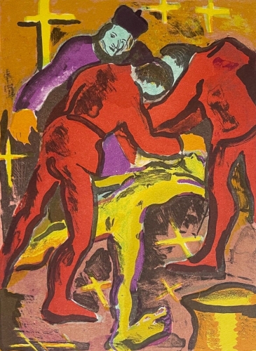 pierre_ambrogiani_1907-1985_lithographie_moyen_age_marseille_bourreau_