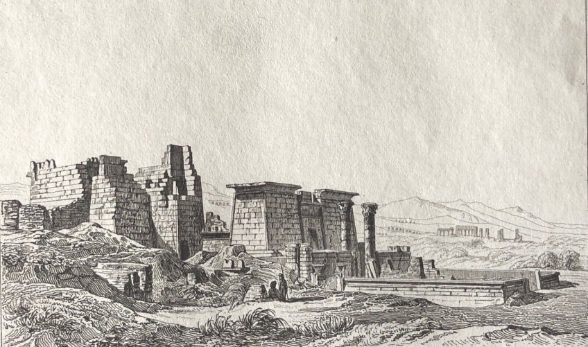 egypte_medinet_habou_medinet_habu_xix_e_afrique_gravure_vers_1840_ramses_iii
