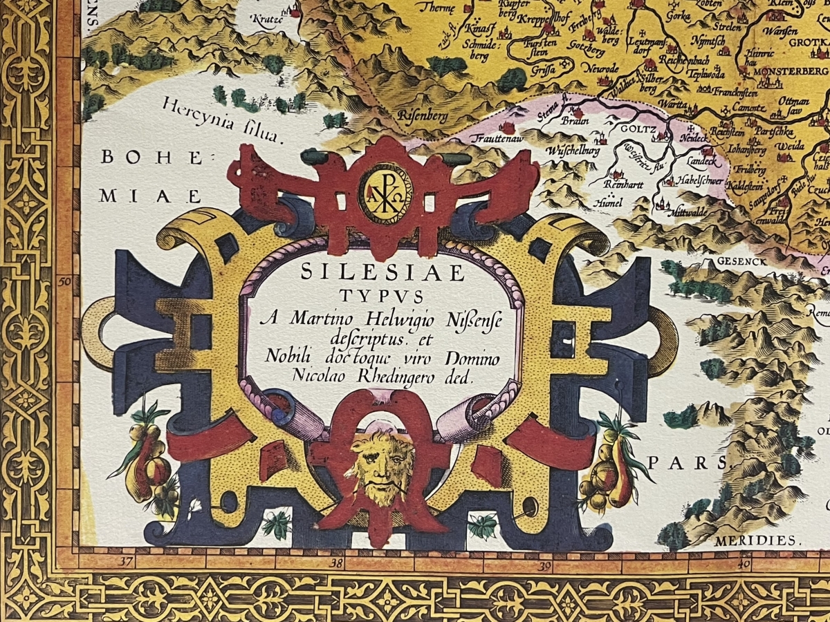 allemagne_silesie_carte_martino_helwigio_de_1595_tirage_de_1969_silesiae