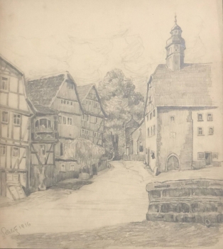 schutz_verbandsgemeinde_daun_grand_dessin_au_graphite_de_1916_allemagne