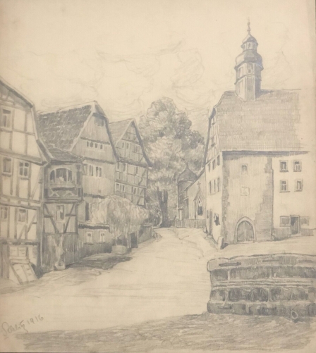 schutz_verbandsgemeinde_daun_grand_dessin_au_graphite_de_1916_allemagne