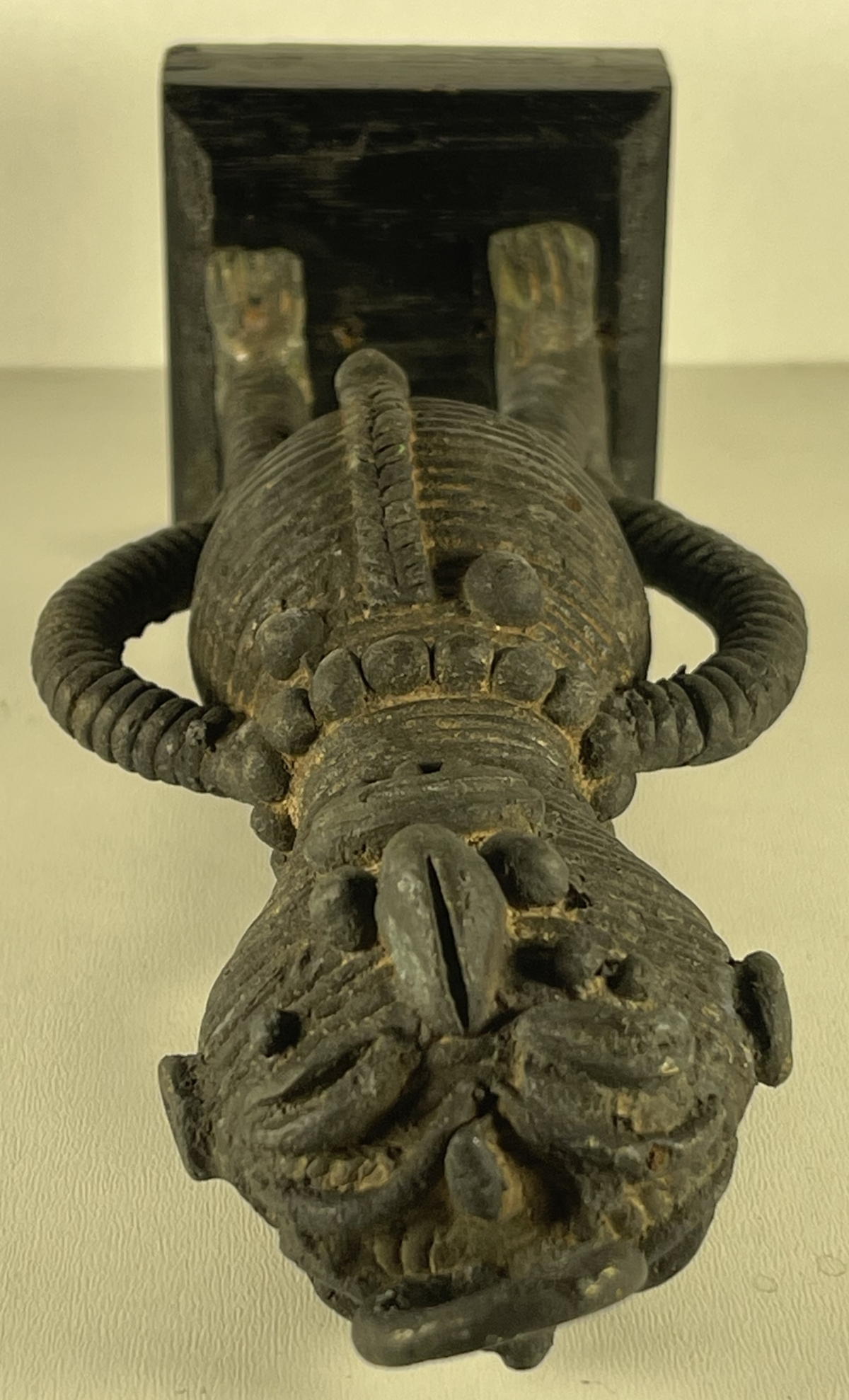 akan_statuette_janus_metal_ancien_homme_femme_double_figures_afrique