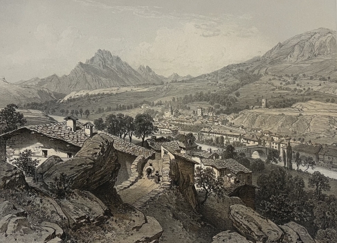 saint_michel_savoie_antique_engraving_alpine_village_france_1864