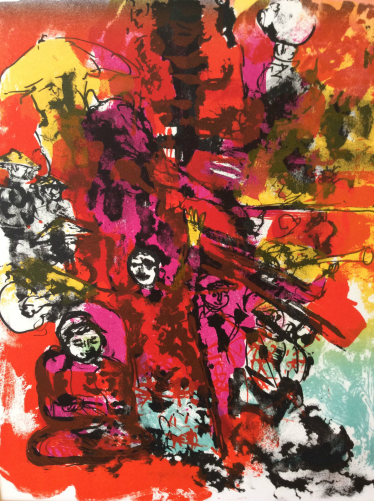 walter_spitzer_lithograhie_originale_les_conquerants_andre_malraux