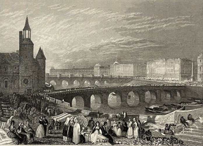 paris_w_turner_marche_aux_fleurs_et_pont_au_change_graveur_radclyffe_c_1833