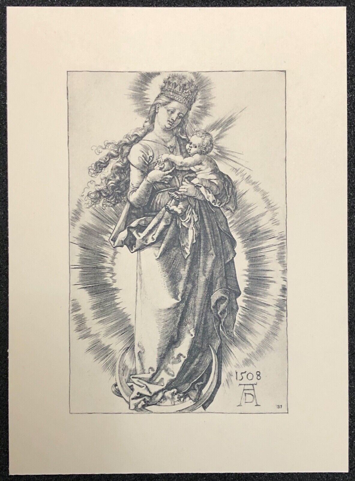 albrecht_dürer_1471-1528_la_vierge_au_croissant_1508_heliogravure_vers_1910