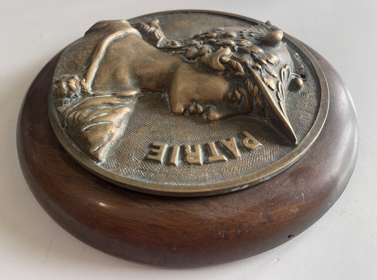 louis_bottee_la_patrie_french_bronze_medallion_marianne_19th_century_20cm