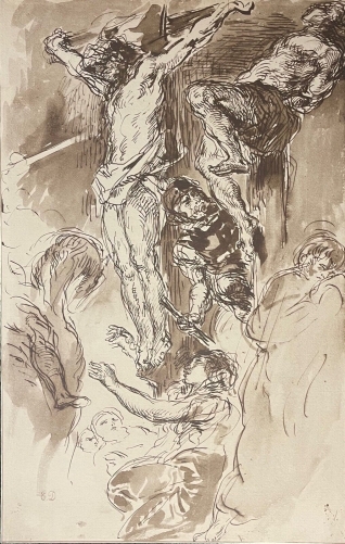 la_crucifixion_de_jesus_eugene_delacroix_1798-1863_fac-simile_photogravure_1928