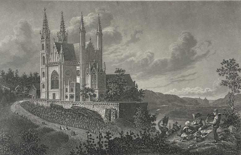apolinaris_kirche_germany_c1850_antique_engraving_rhine_church_rhein_allemagne