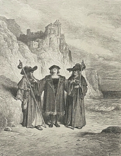 l_huitre_et_les_plaideurs_gustave_dore_xylographie_fable_de_la_fontaine_1868