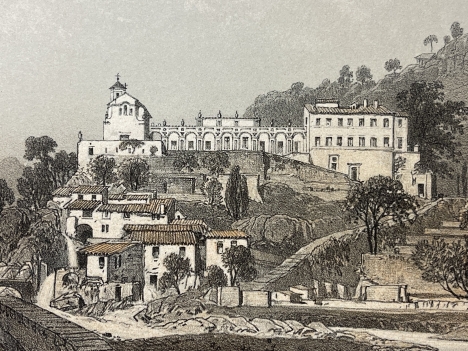 nice_france_chateau_st_andre_antique_engraving_benoist_1864_alpes-maritimes