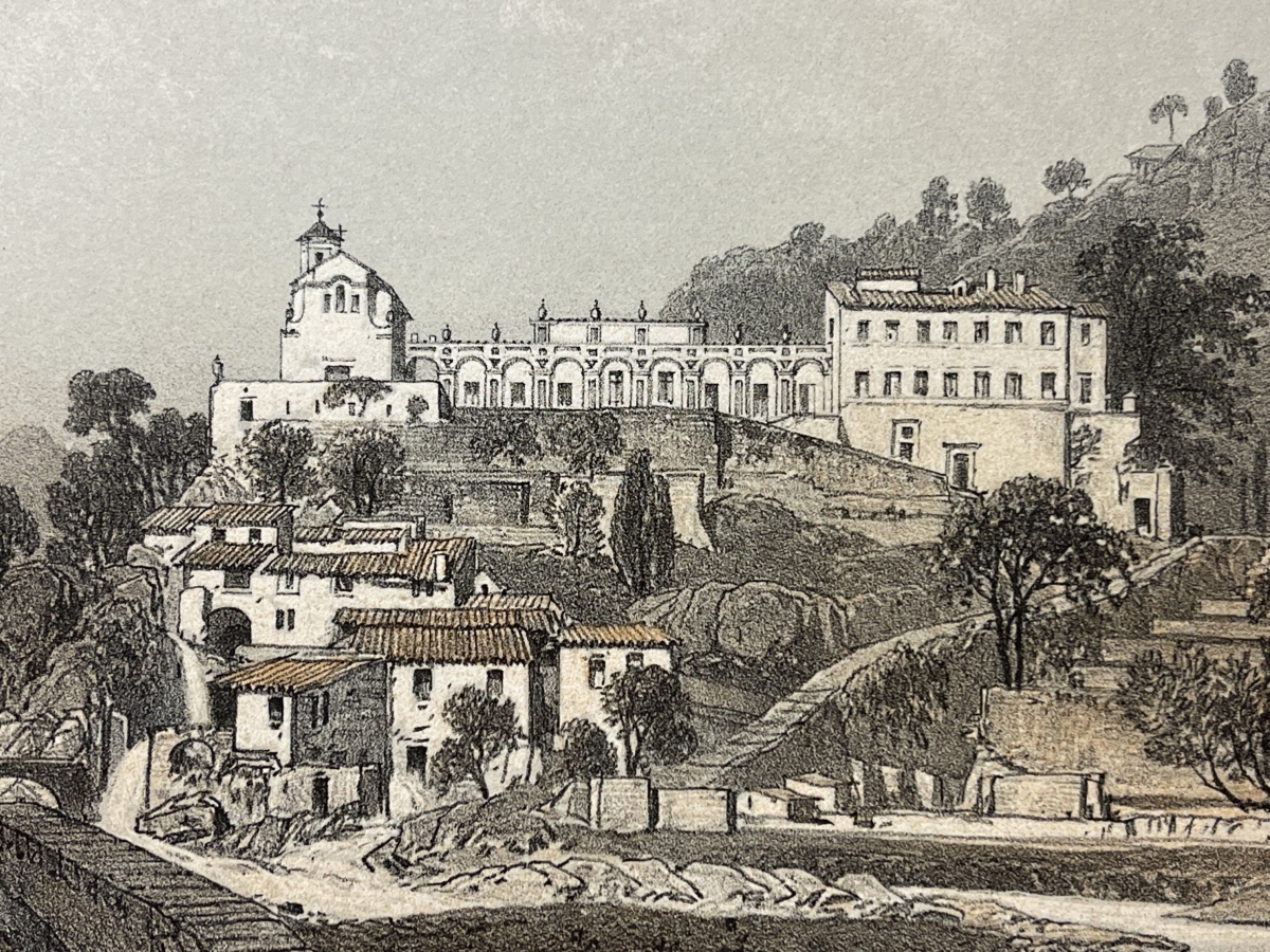nice_france_chateau_st_andre_antique_engraving_benoist_1864_alpes-maritimes