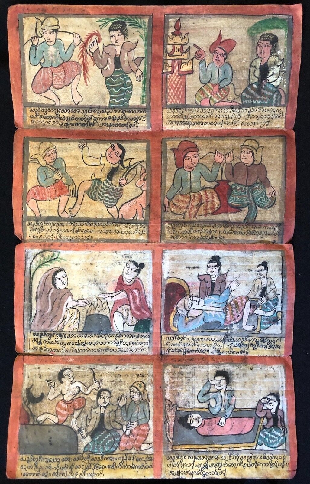 birmanie_livre_peinture_ecriture_en_pali_myanmar_birman_entre_xvii_et_xixe