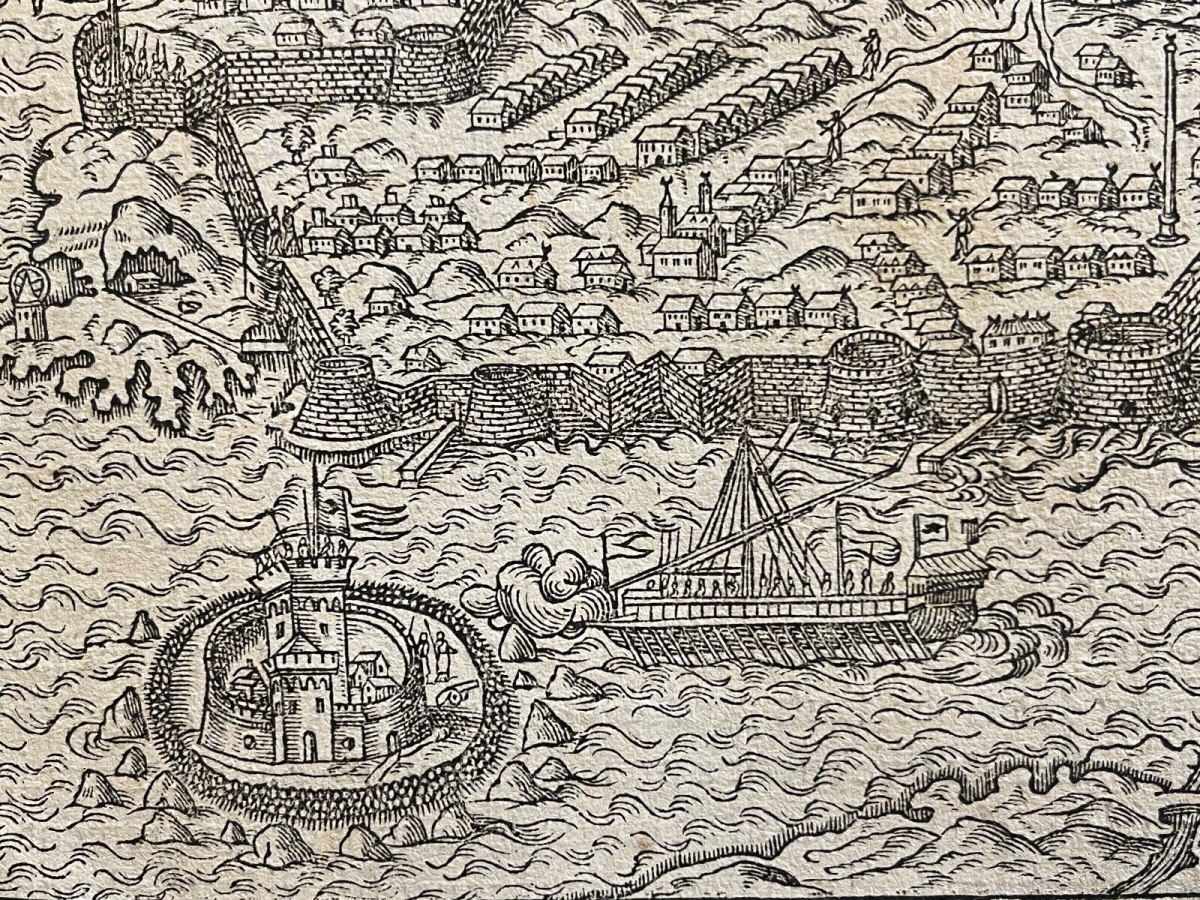 grece_nafplio_ancien_napoli_di_romania_andre_thevet_1504-1592_engraving_1575