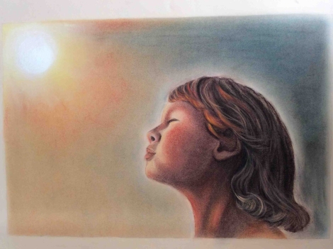 superbe_et_grand_pastel__portrait_de_jeune_fille_