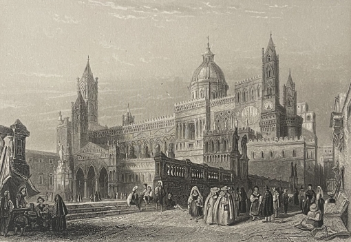 palerme_italie_gravure_de_1840_palermo_sicile