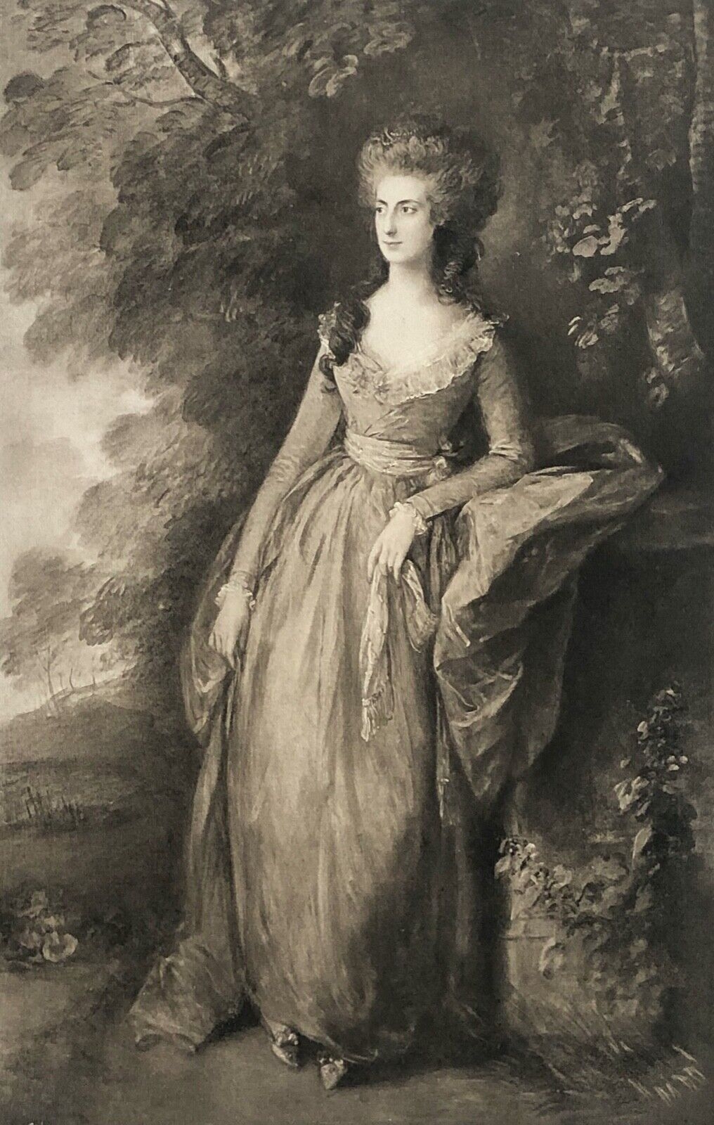 mrs_hamilton_nisbet_thomas_gainsborough_1727-1788_estampe_heliogravure_de_1910