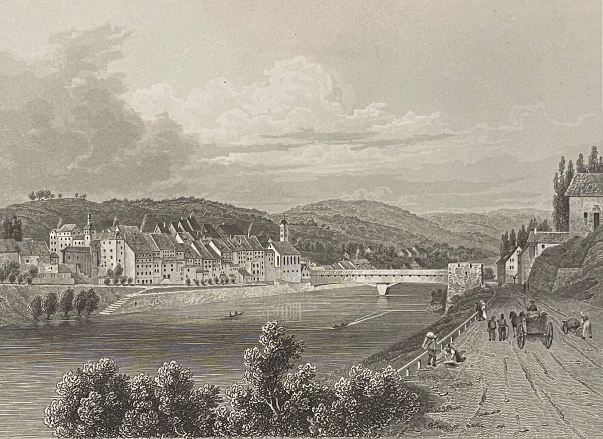 eglisau_pont_sur_le_rhin_suisse_canton_de_zurich_gravure_1860