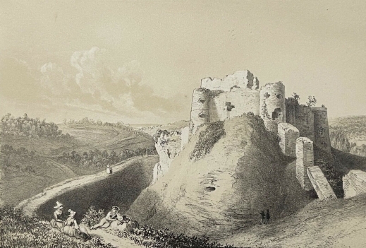 chateau_arques-la-bataille_vers_1860_lithographie_de_deroy_normandie_france
