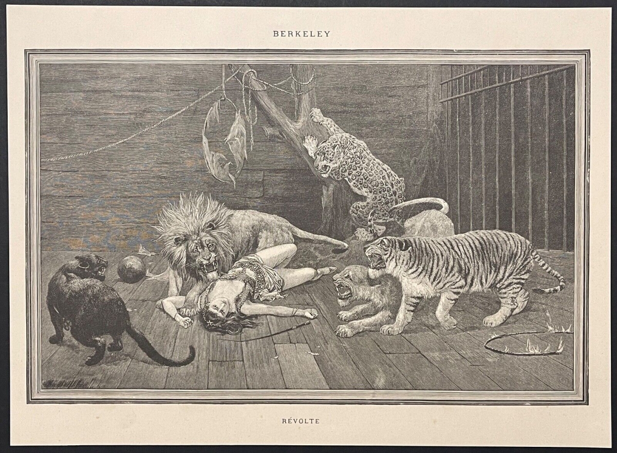 tigre_lion_panthere_leopard_cirque_stanley_berkeley_1855-1909_revolte_circa_1880