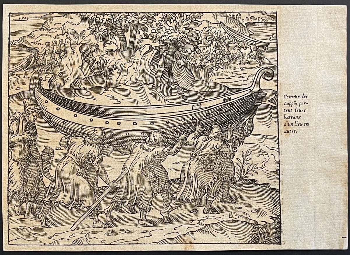 finlande_lapons_deplacement_un_bateau_par_andré_thevet_1504-1592_c_1575_laponie