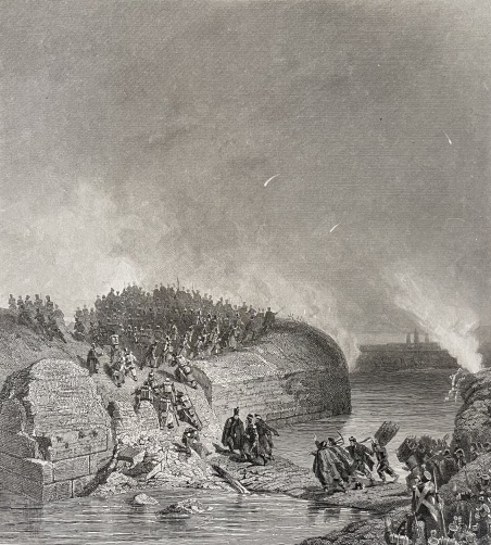 belgique_anvers_prise_de_la_lunette_st_laurent_1832_gravure_de_1838