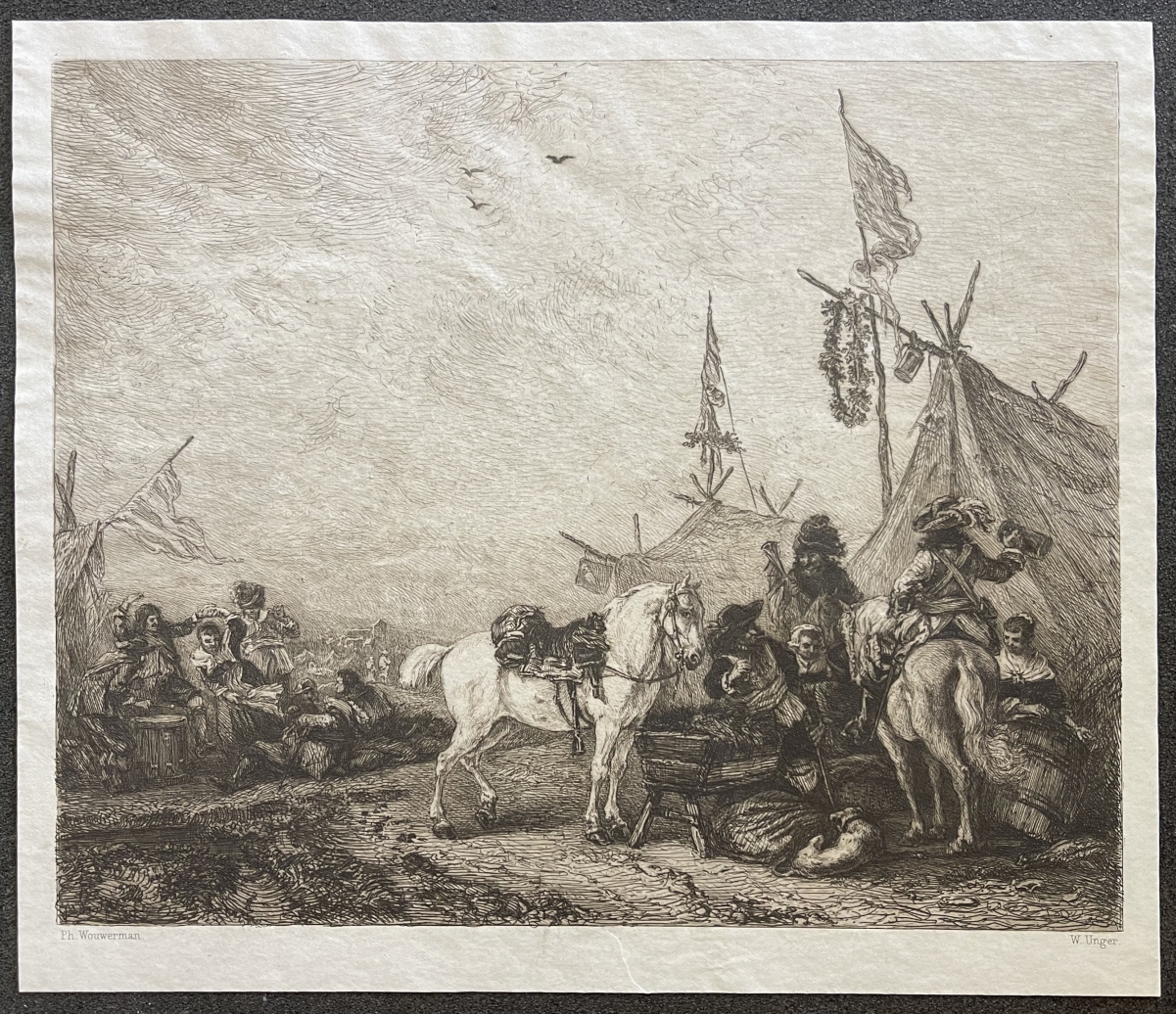 philips_wouwerman_1619-1658_halte_de_cavalerie_graveur_william_unger_vers_1870_cheval