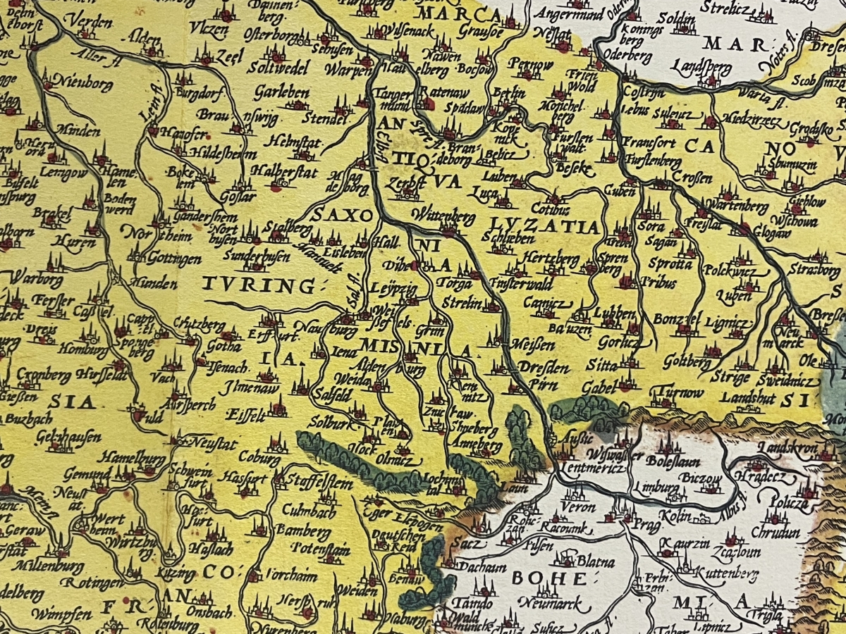 allemagne_germaine_carte_abraham_ortelius_1584_tirage_de_1969