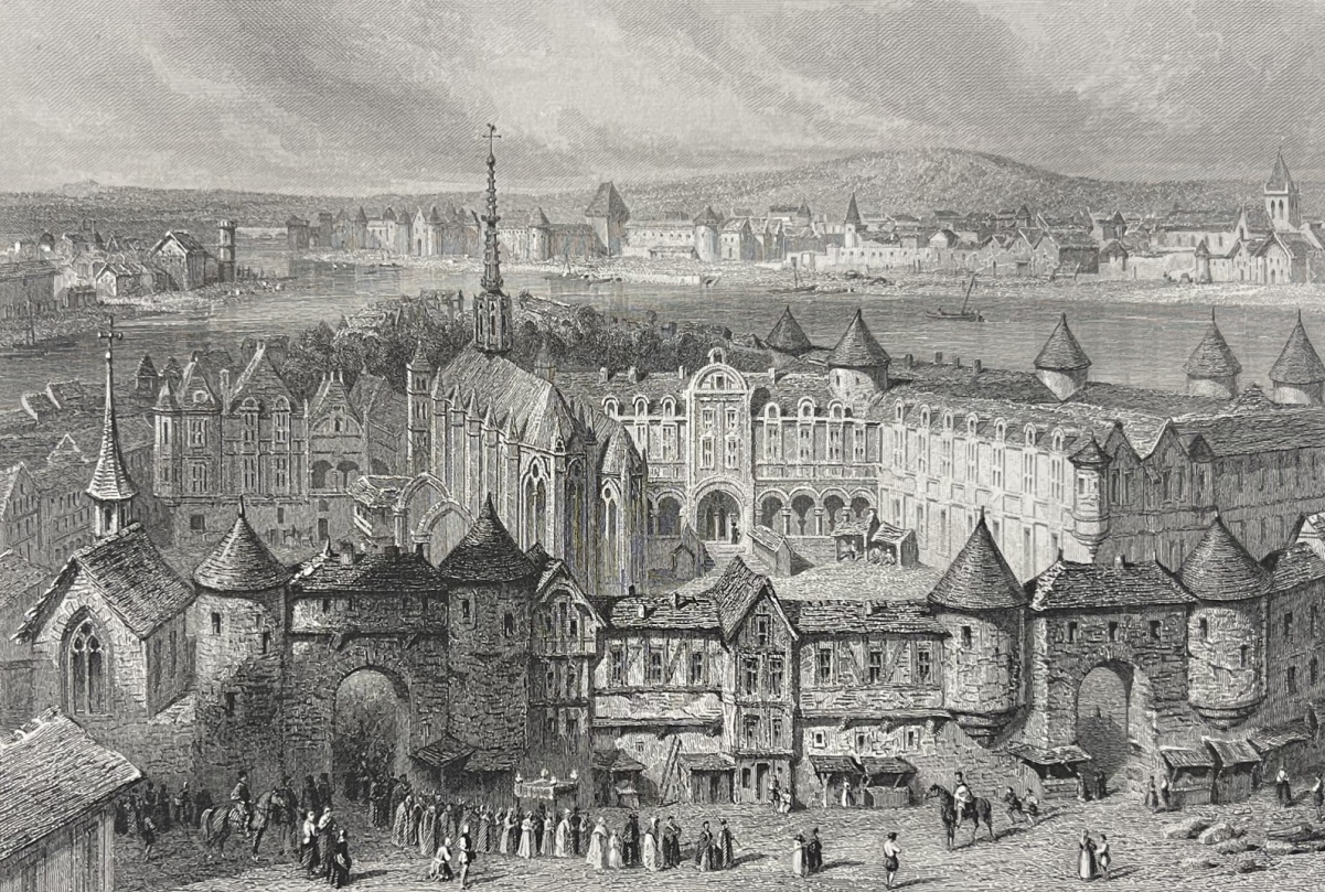 paris_palais_de_justice_et_palais_de_justice_au_xiv_dapres_girardet_france_1852